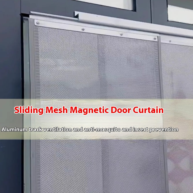 TIKTOK video same summer mesh mosquito proof door curtain, magnetic suction, full magnetic stripe home mosquito proof door curtain can be customized