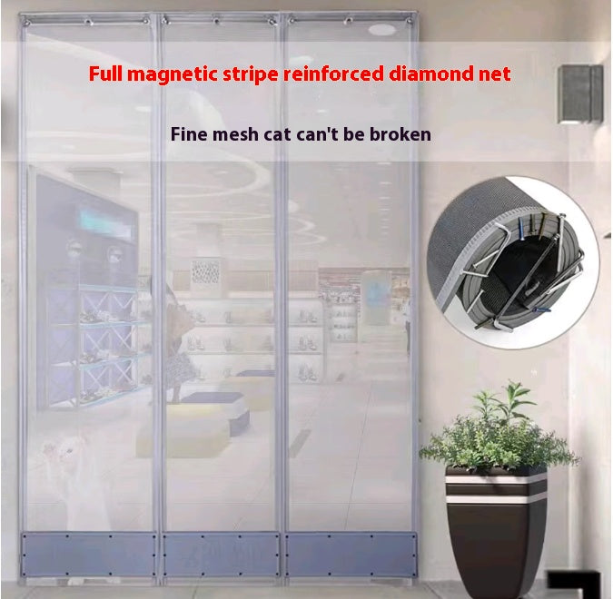 TIKTOK video same summer mesh mosquito proof door curtain, magnetic suction, full magnetic stripe home mosquito proof door curtain can be customized