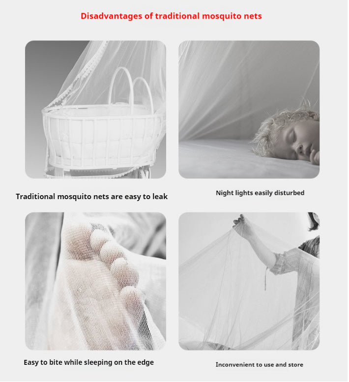 Baby mosquito net cover, newborn baby bed mosquito net cover, children's folding mosquito net