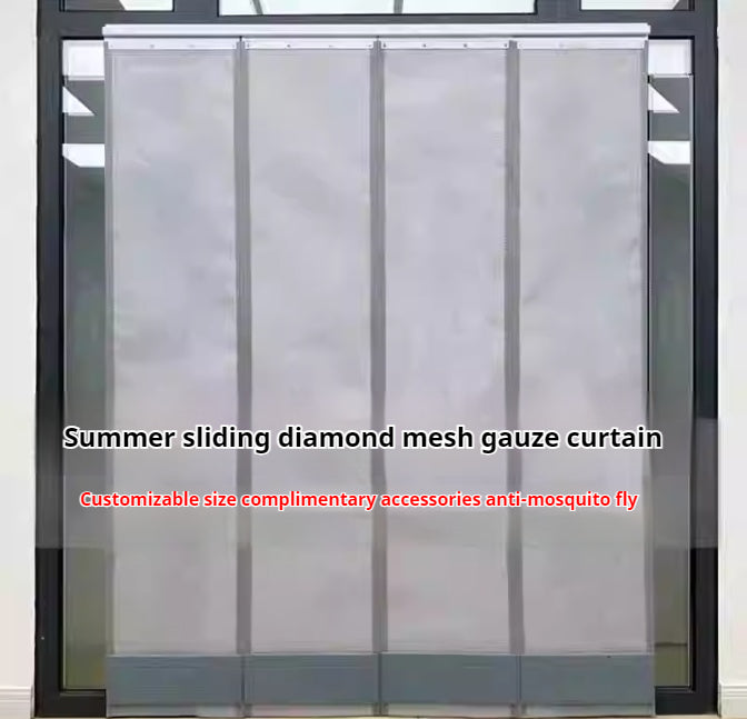 TIKTOK video same summer mesh mosquito proof door curtain, magnetic suction, full magnetic stripe home mosquito proof door curtain can be customized