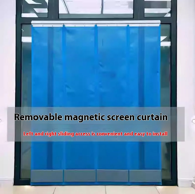 TIKTOK video same summer mesh mosquito proof door curtain, magnetic suction, full magnetic stripe home mosquito proof door curtain can be customized