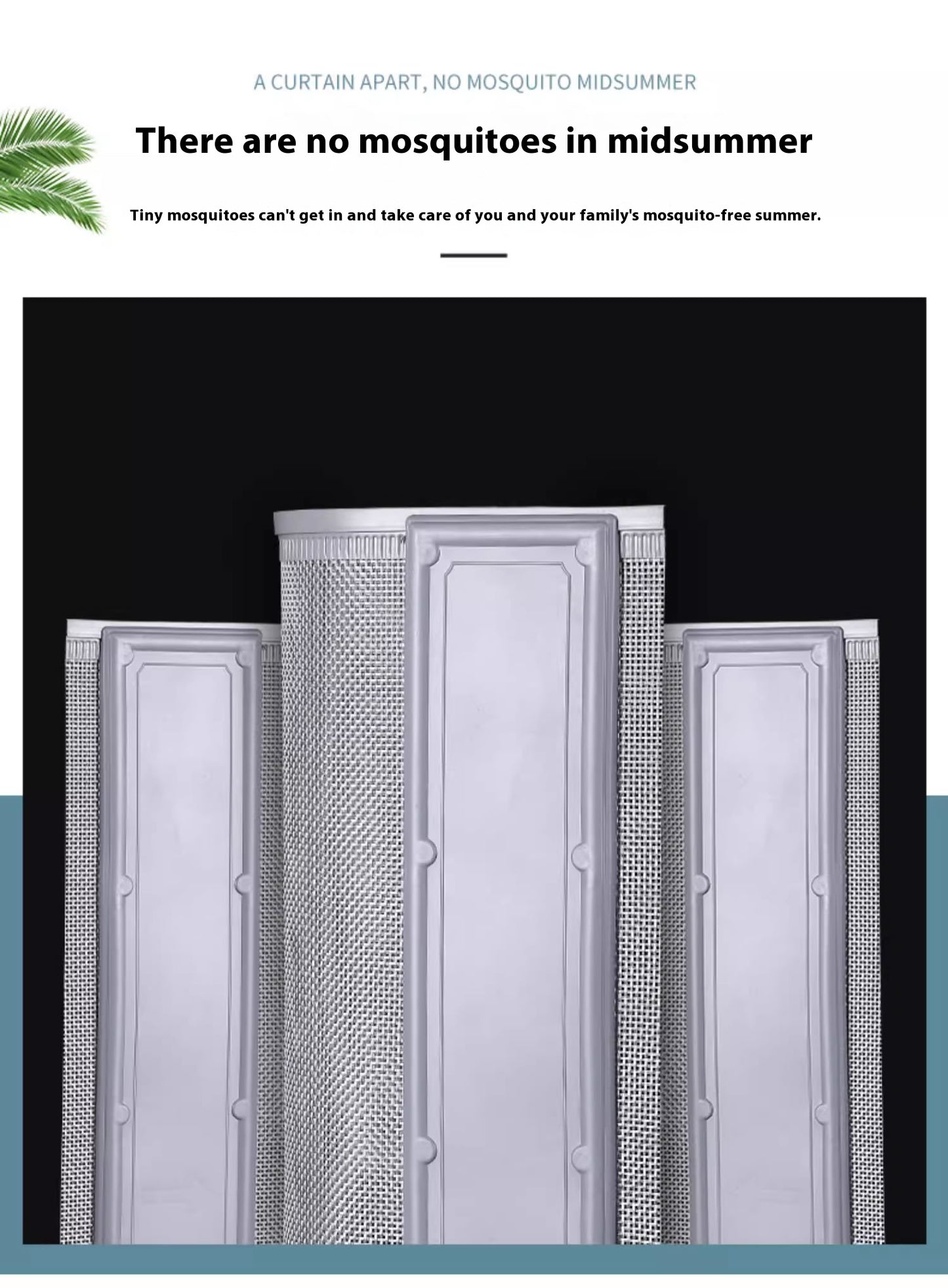 Summer anti-mosquito curtains, self-absorbing screen curtains, breathable anti-fly screen curtains, ventilated magnet magnet suction soft sand curtains