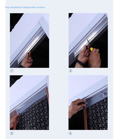 Magnetic self-absorbing door curtain, transparent air conditioning soft door curtain household magnetic door curtain wind dustproof