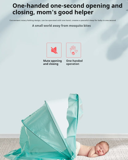 Baby mosquito net cover, newborn baby bed mosquito proof cover, children's bed mosquito net full cover foldable