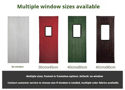 TIKTOK Video Same Winter Thick Cotton Door Curtain, Windproof and Warm, Close in and out in seconds