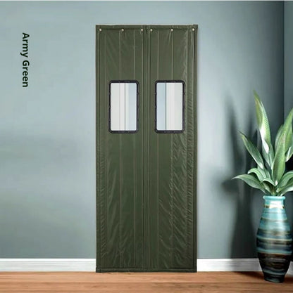 TIKTOK Video Same Winter Thick Cotton Door Curtain, Windproof and Warm, Close in and out in seconds