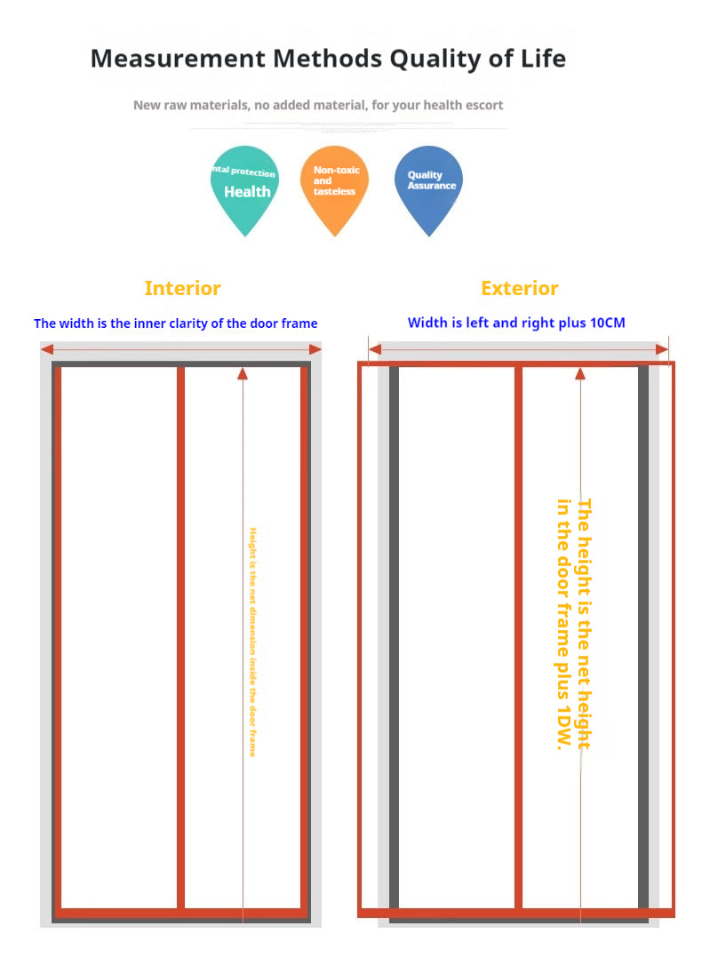 Magnetic self-absorbing door curtain, transparent air conditioning soft door curtain household magnetic door curtain wind dustproof