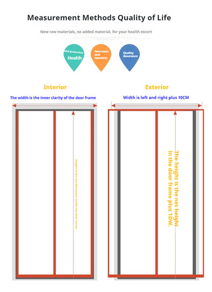 Magnetic self-absorbing door curtain, transparent air conditioning soft door curtain household magnetic door curtain wind dustproof