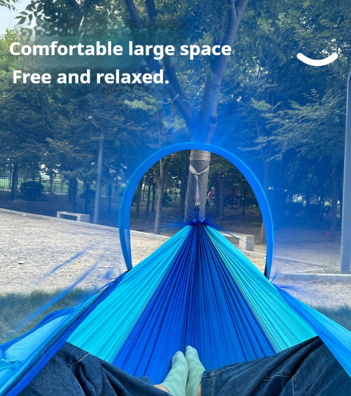 Outdoor mosquito net hammock, quick opening outdoor mosquito proof hammock, anti rollover swing camping hammock