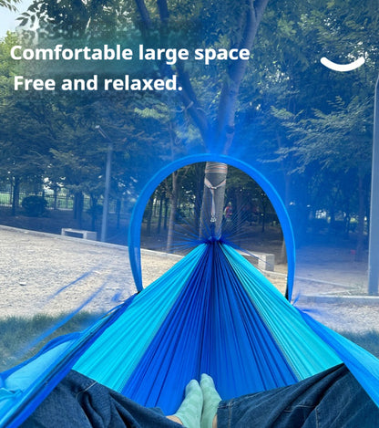 Outdoor mosquito net hammock, quick opening outdoor mosquito proof hammock, anti rollover swing camping hammock