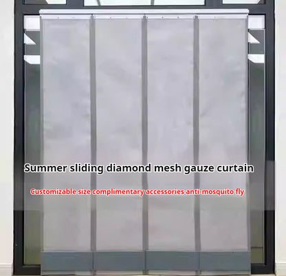 TIKTOK video same summer mesh mosquito proof door curtain, magnetic suction, full magnetic stripe home mosquito proof door curtain can be customized