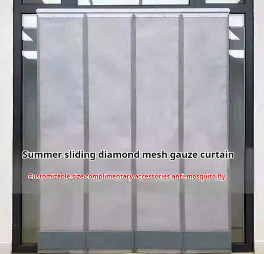 TIKTOK video same summer mesh mosquito proof door curtain, magnetic suction, full magnetic stripe home mosquito proof door curtain can be customized