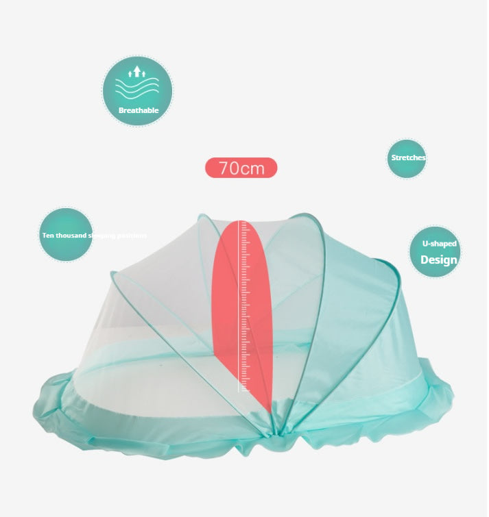 Baby mosquito net cover, newborn baby bed mosquito net cover, children's folding mosquito net