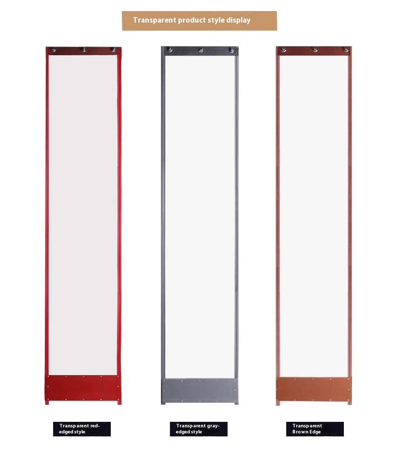 Magnetic self-absorbing door curtain, transparent air conditioning soft door curtain household magnetic door curtain wind dustproof