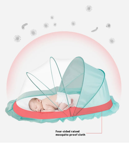 Baby mosquito net cover, newborn baby bed mosquito net cover, children's folding mosquito net